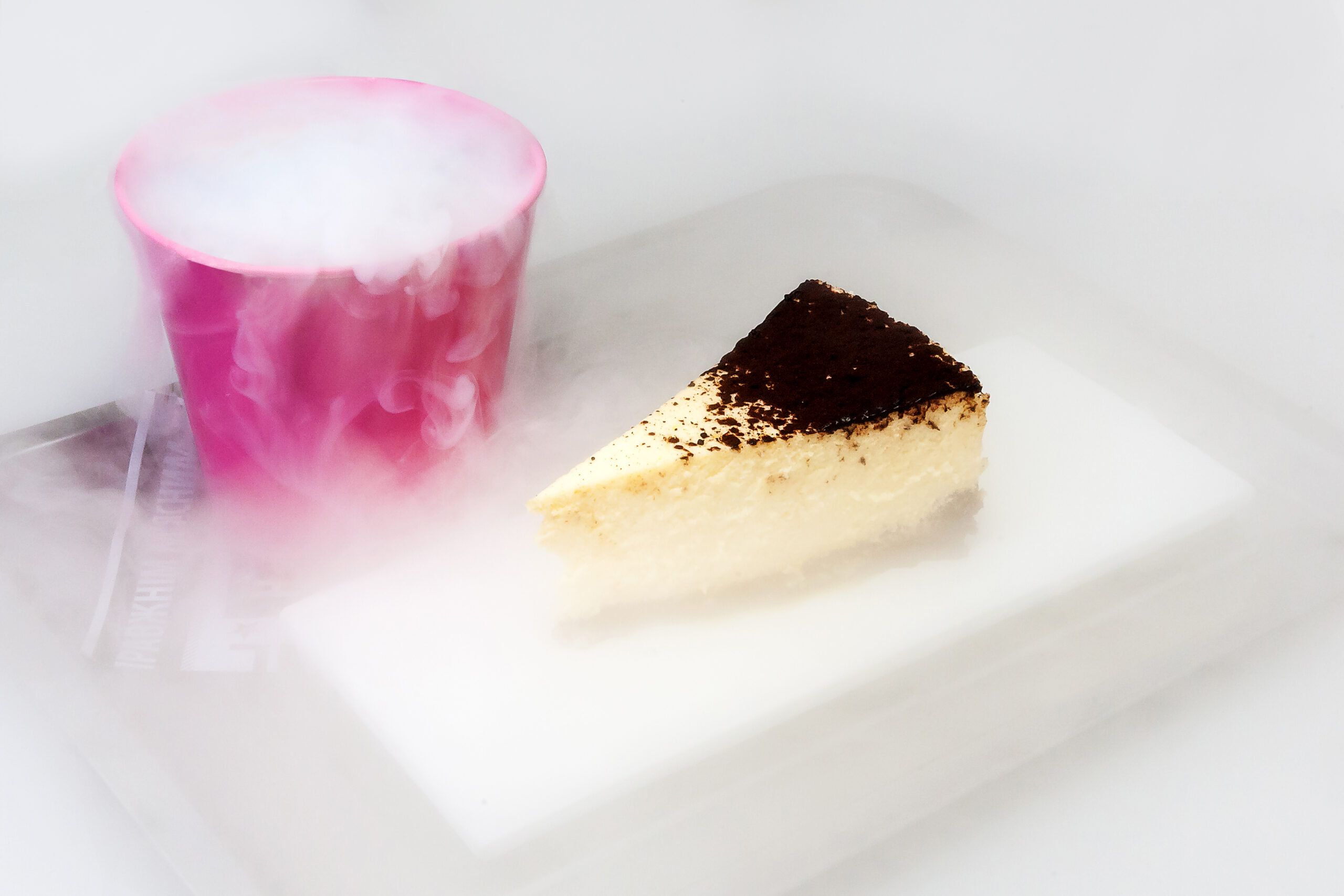 Cake on a white background. food